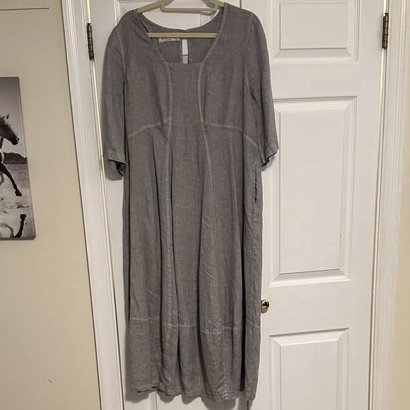Chic Gray Long Sleeve Women's Dress - Picture 1 of 1